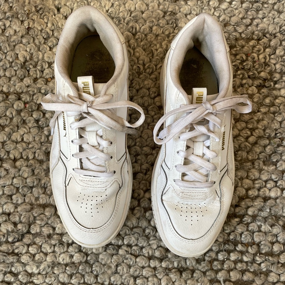 Puma Classic White Leather Sneakers